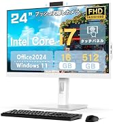 Amazon.co.jp: VETESA デスクトップpc 24インチ タッチパネル Core i7